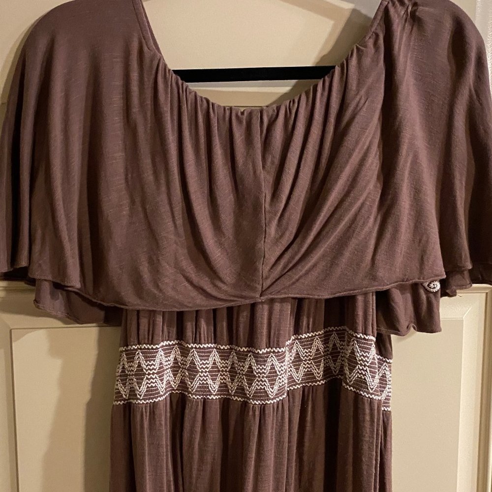 T-Bags Los Angeles embroidered maxi dress - Picture 7 of 14